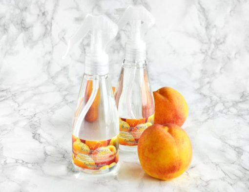 Rosa romspray med duft av aprikos og fresia