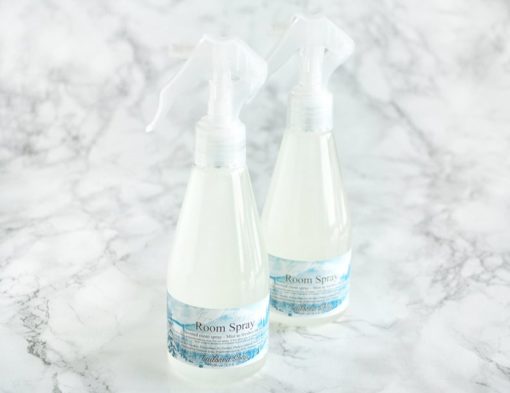 Blå romspray med duft av nysnø