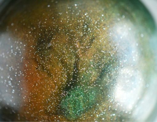 Grønn og oransje supernova galaksesåpe