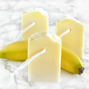Gul kaldprosess såpe med banan duft