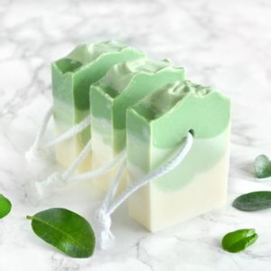Grønn kaldprosess såpe med bonsai duft