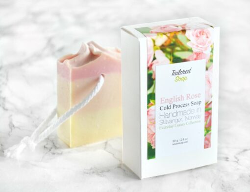 Rosa kaldprosess såpe med rosa duft